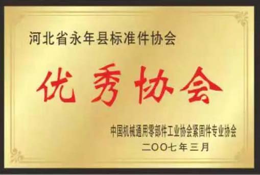 緊固件標(biāo)準(zhǔn)件生產(chǎn)廠家榮譽(yù)展示